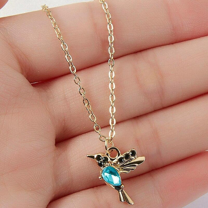 Collana Colibrì in Smalto e Zirconia