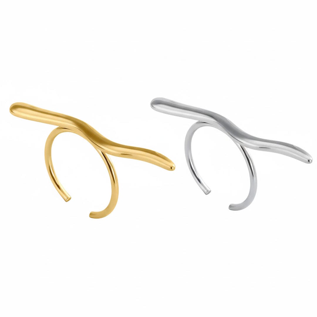 Anello Minimalista color oro Ramo