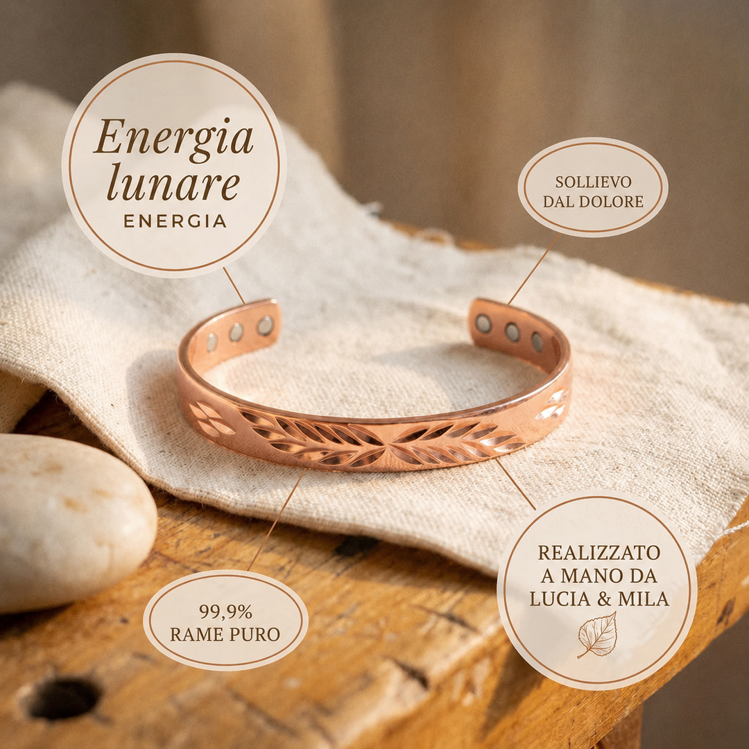 Bracciale in Rame di Lucia & Mila - Lunare