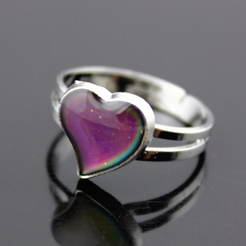 Anello Termocromico a Forma di Cuore