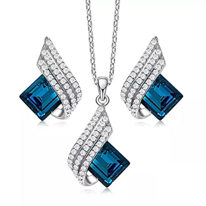 Set di Gioielli Aurora Blu