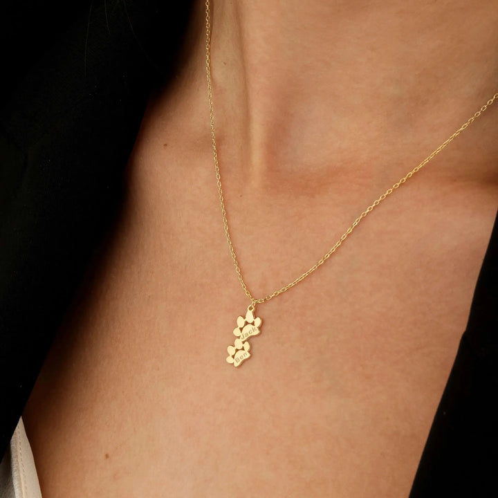 Collana Personalizzata con Nome di Zampa