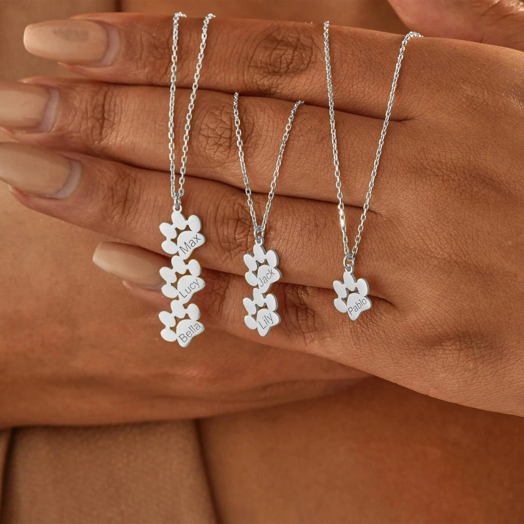 Collana Personalizzata con Nome di Zampa