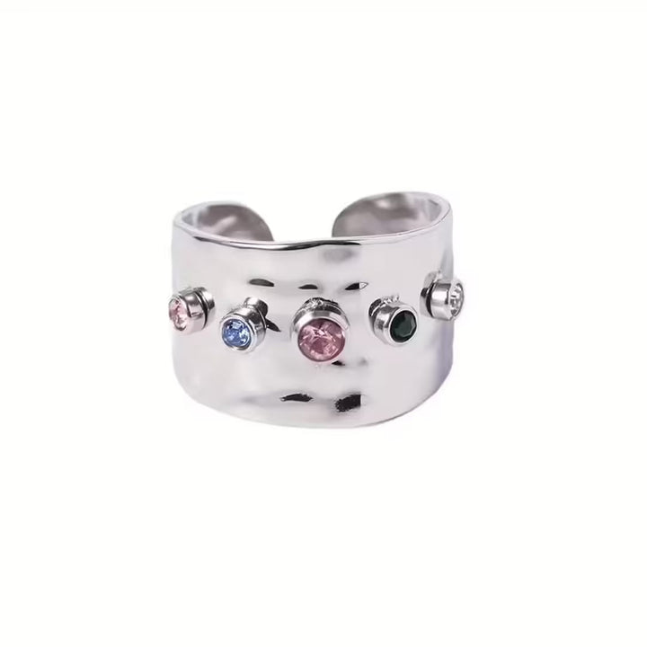 Anello Vintage in Zirconia Cubica Dorata