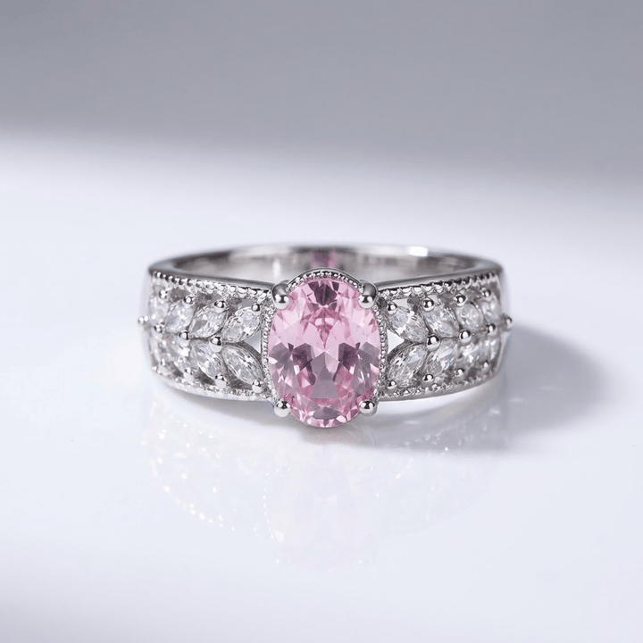 ANELLO A BANDI PINK CRYSTAL - (REGOLABILE)