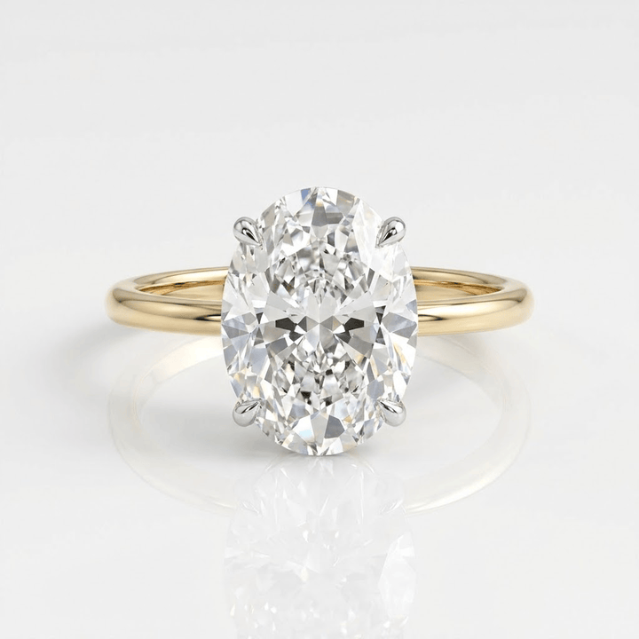ANELLO SOLITARIO CON Zirconia OVALE