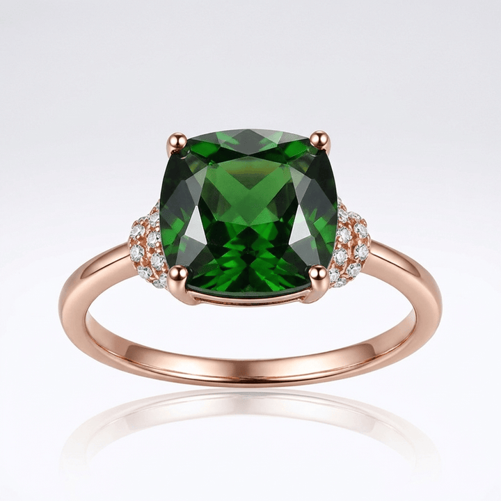 ANELLO IN GEMMA ORO ROSA