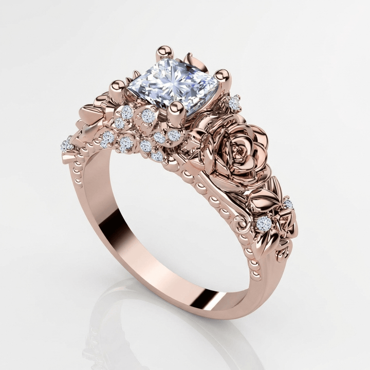 ANELLO VINTAGE IN RAME E ZIRCONIO
