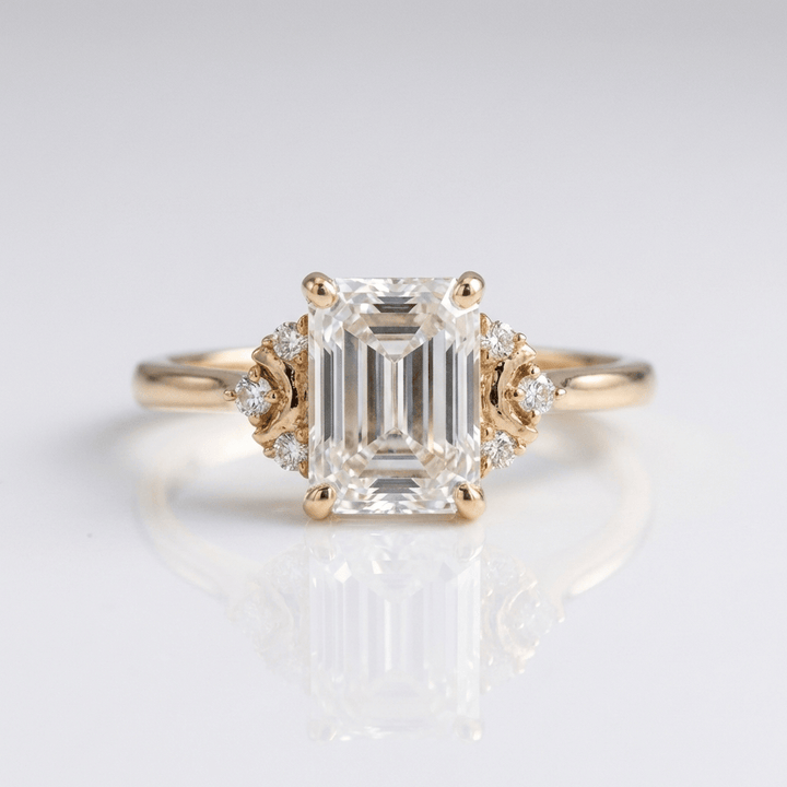 ANELLO IN Zirconia BAGUETTE ARGENTO