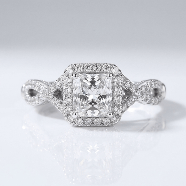 ANELLO TRILOGY CON Zirconia CUSCINO ARGENTO