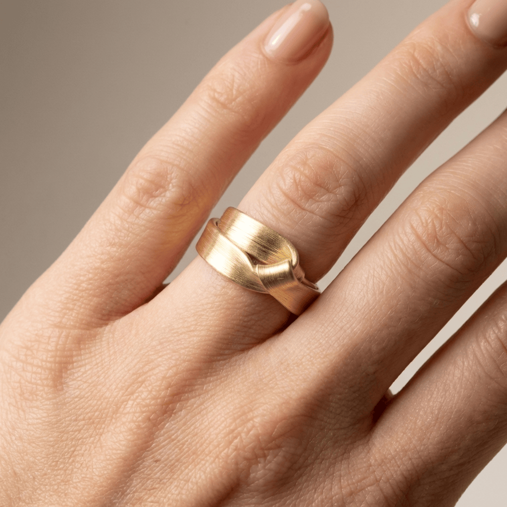 ANELLO VINTAGE IN RAME D'ORO - (REGOLABILE)