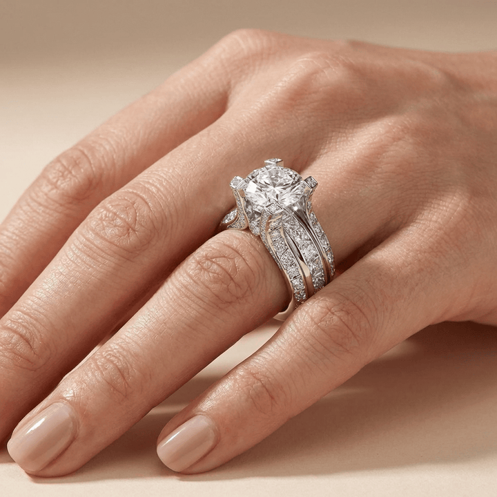 ANELLO GLAMOUR IN Zirconia ARGENTO