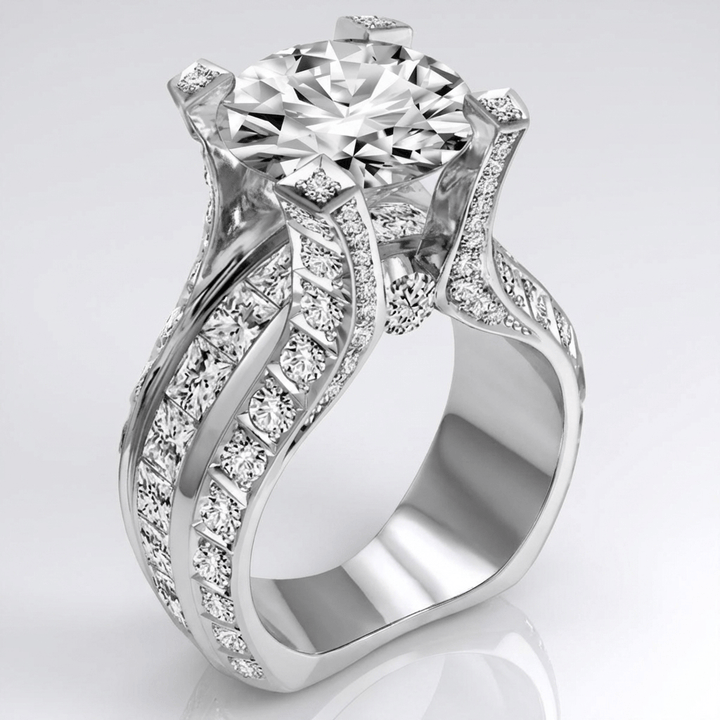 ANELLO GLAMOUR IN Zirconia ARGENTO