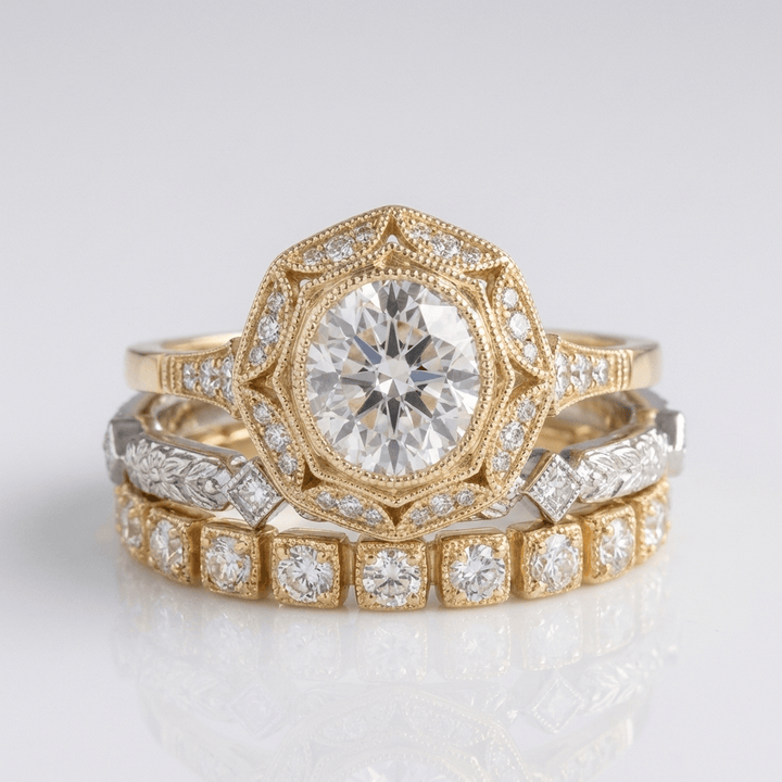 ANELLO OVALE FILIGRANA color oro Zirconia