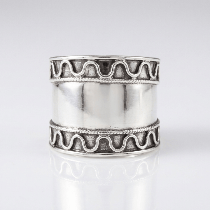 ANELLO STRIATO color argento