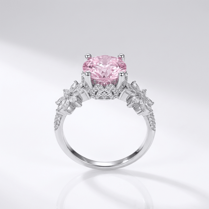 ANELLO SOGNO SAKURA IN ZIRCONIA ROSA