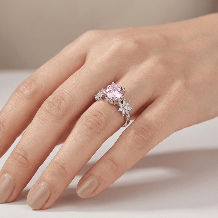 ANELLO SOGNO SAKURA IN ZIRCONIA ROSA