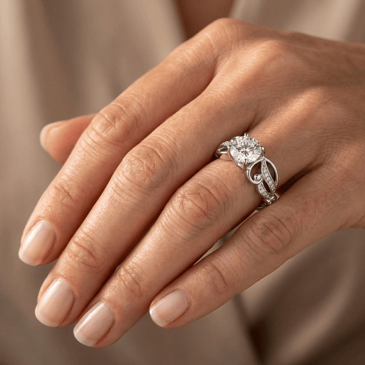 ANELLO D'AMORE INFINITY IN ZIRCONIA ARGENTATA