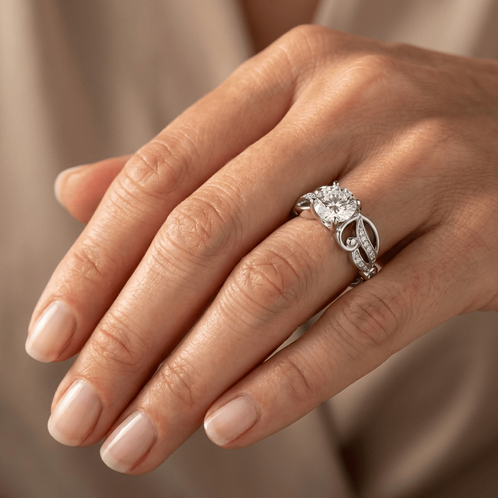 ANELLO D'AMORE INFINITY IN ZIRCONIA ARGENTATA