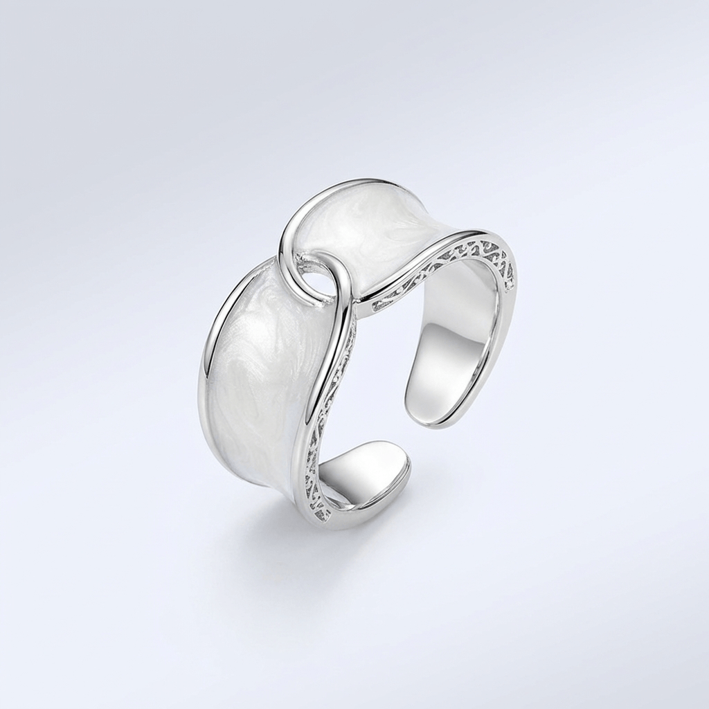 ANELLO DOPPIO IN GIADA - (REGOLABILE)
