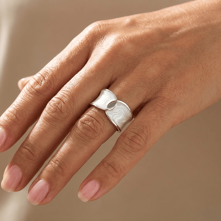 ANELLO DOPPIO IN GIADA - (REGOLABILE)