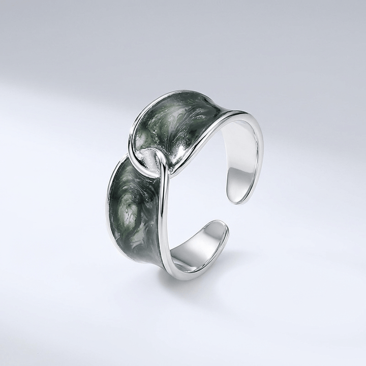 ANELLO DOPPIO IN GIADA - (REGOLABILE)