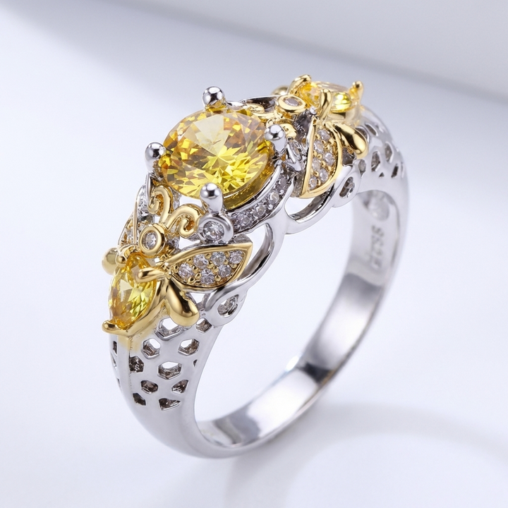 ANELLO CORONA FIORE D'ORO