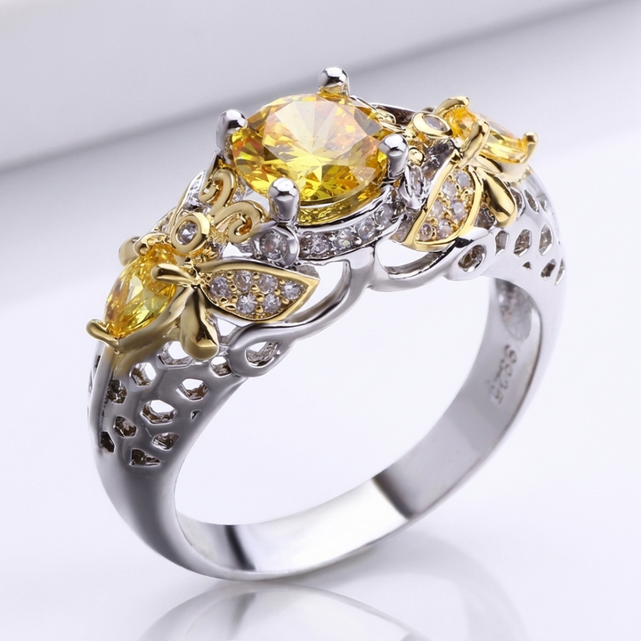 ANELLO CORONA FIORE D'ORO