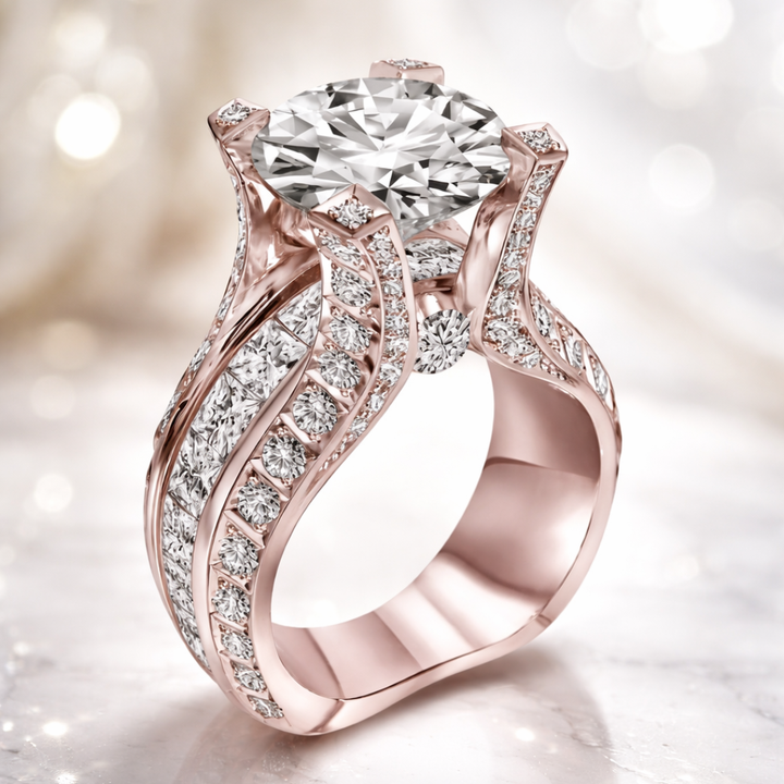 Anello Vintage in Zirconia