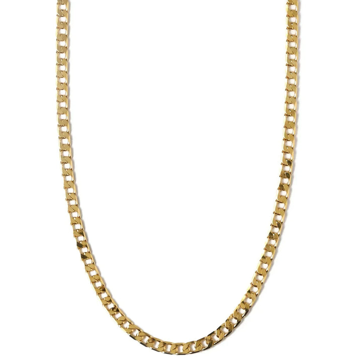 Collana a Catena Piatta Link Curb | Oro