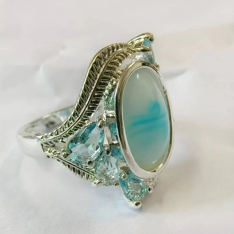 Anello Vintage in Opale Turchese