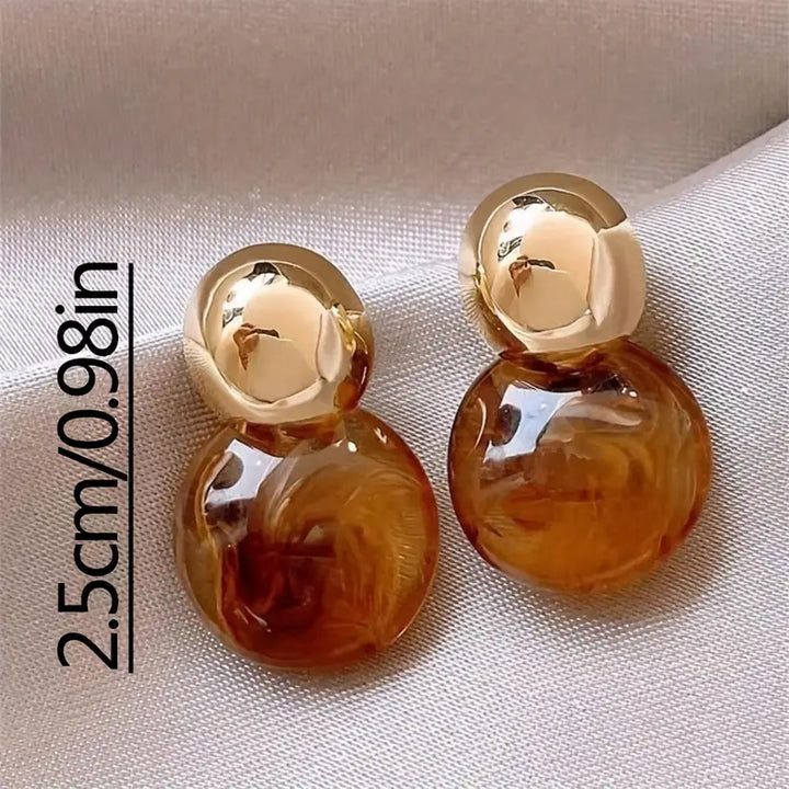 Orecchini a Goccia Aurélie Amber | Oro