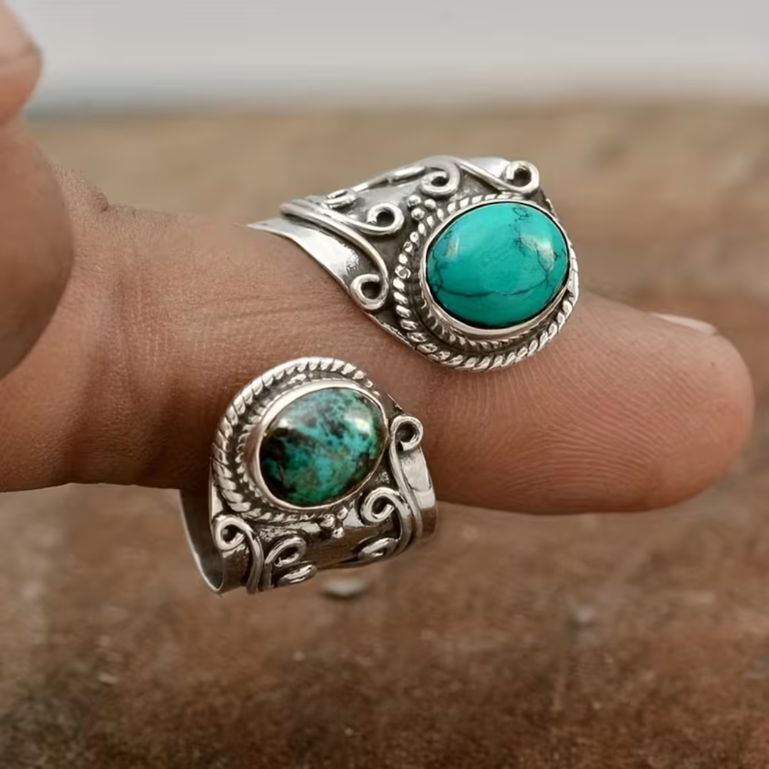 Anello Vintage Boho in Gemma Mosaico