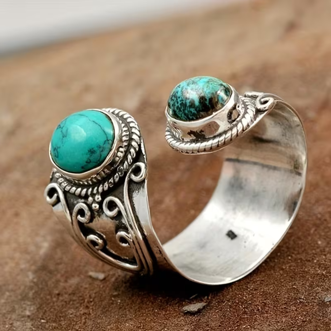 Anello Vintage Boho in Gemma Mosaico