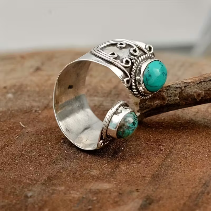 Anello Vintage Boho in Gemma Mosaico