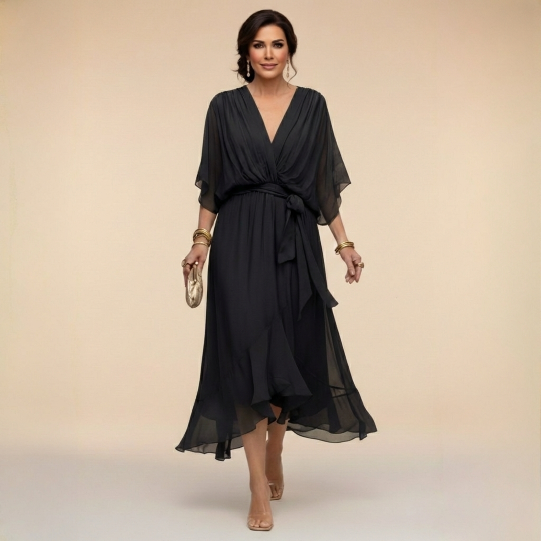 Sarah | Abito Chiffon Scollo V