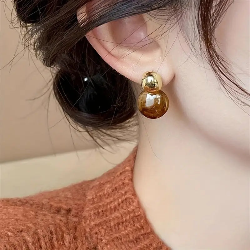 Orecchini a Goccia Aurélie Amber | Oro