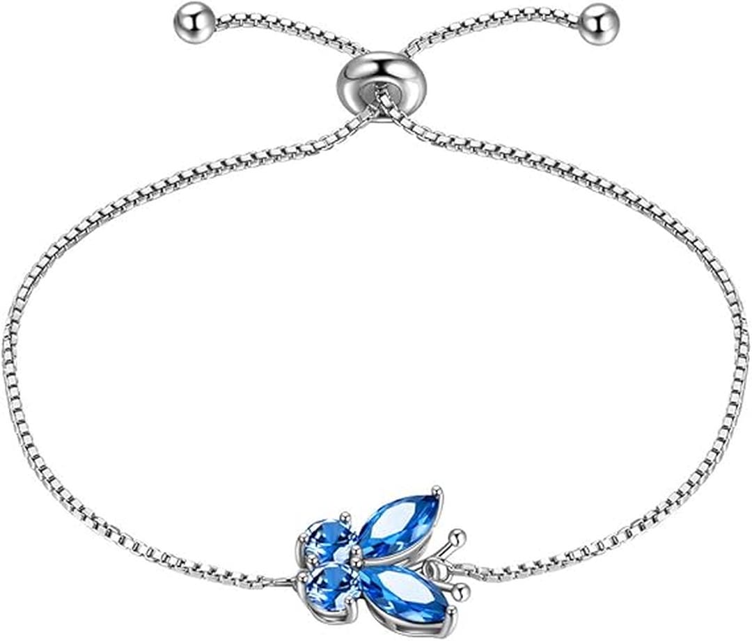 Bracciale Farfalla Pietra Blu