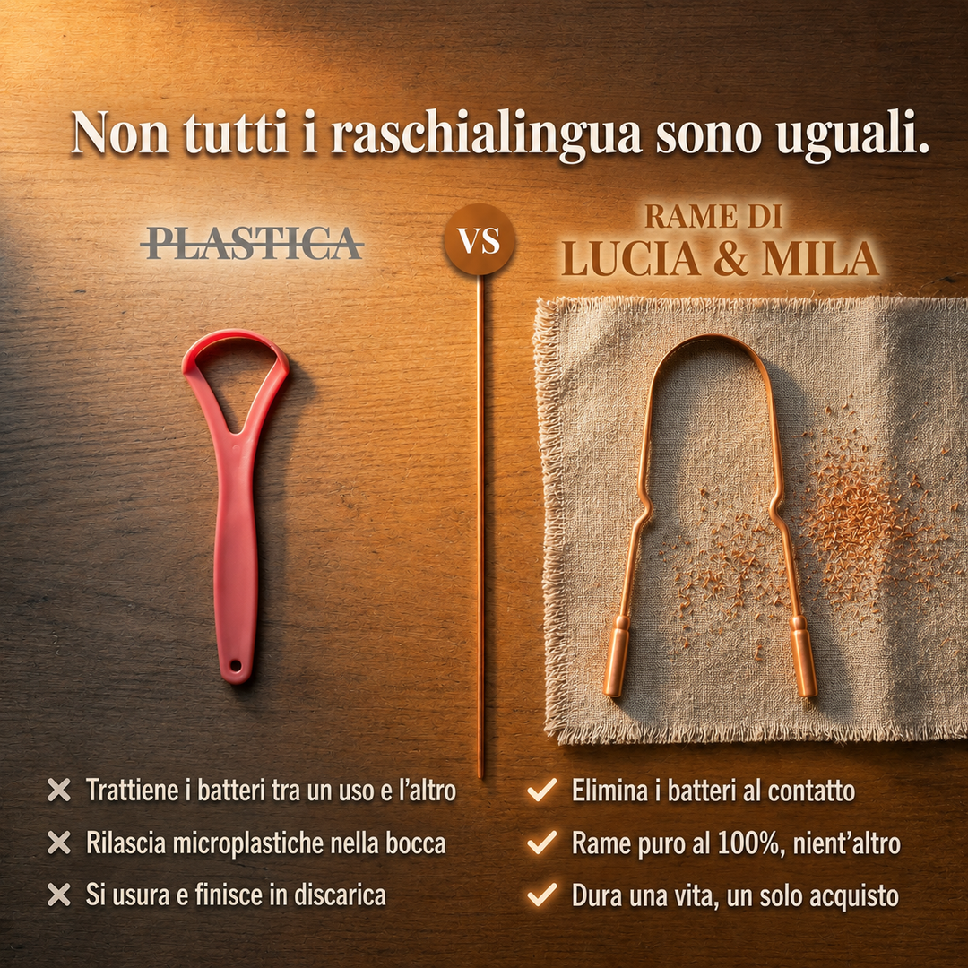 Raschietto per la Lingua in Rame Puro