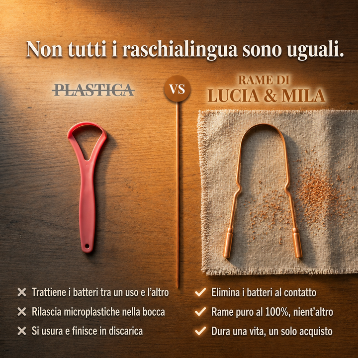 Raschietto per la Lingua in Rame Puro