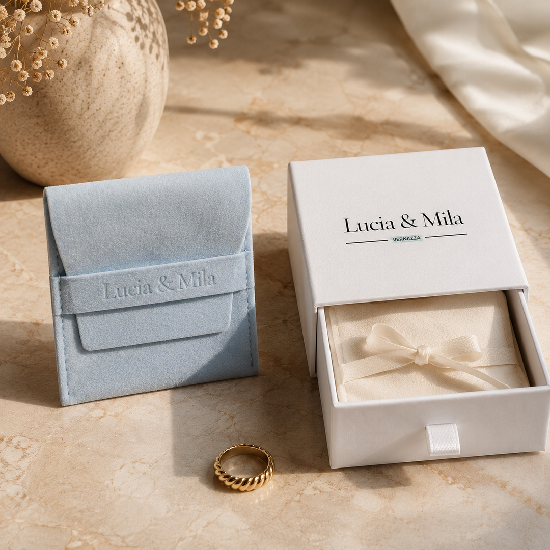 Orecchini Antoinette Luxe in Opale Bianco