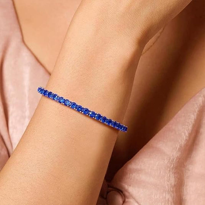 Bracciale Tennis in Pietra Blu