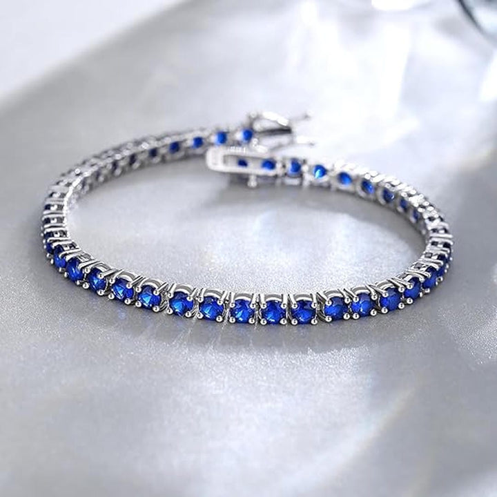 Bracciale Tennis in Pietra Blu