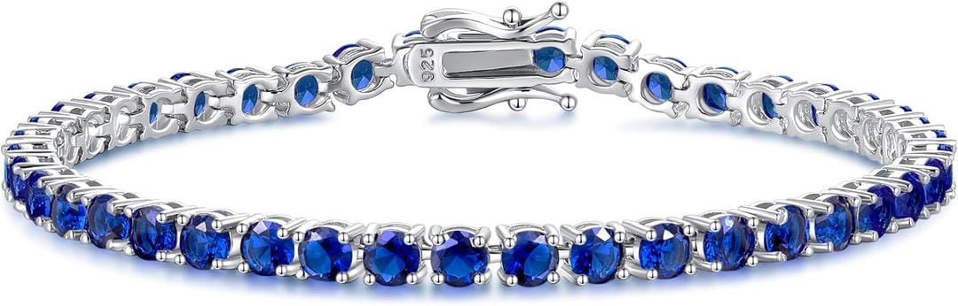 Bracciale Tennis in Pietra Blu