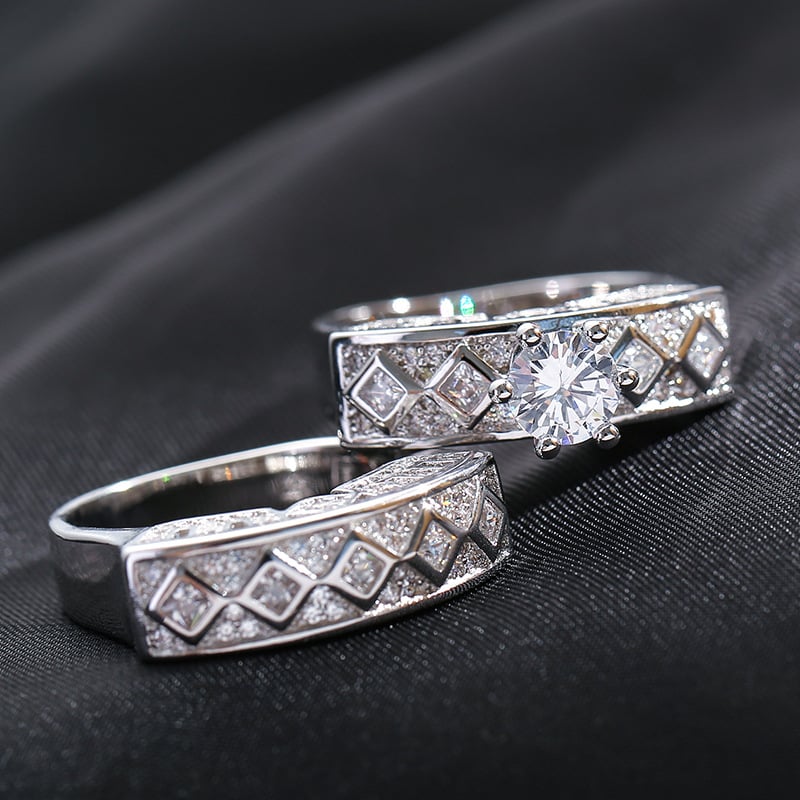 Set di Anelli in Zircone Cold Wind