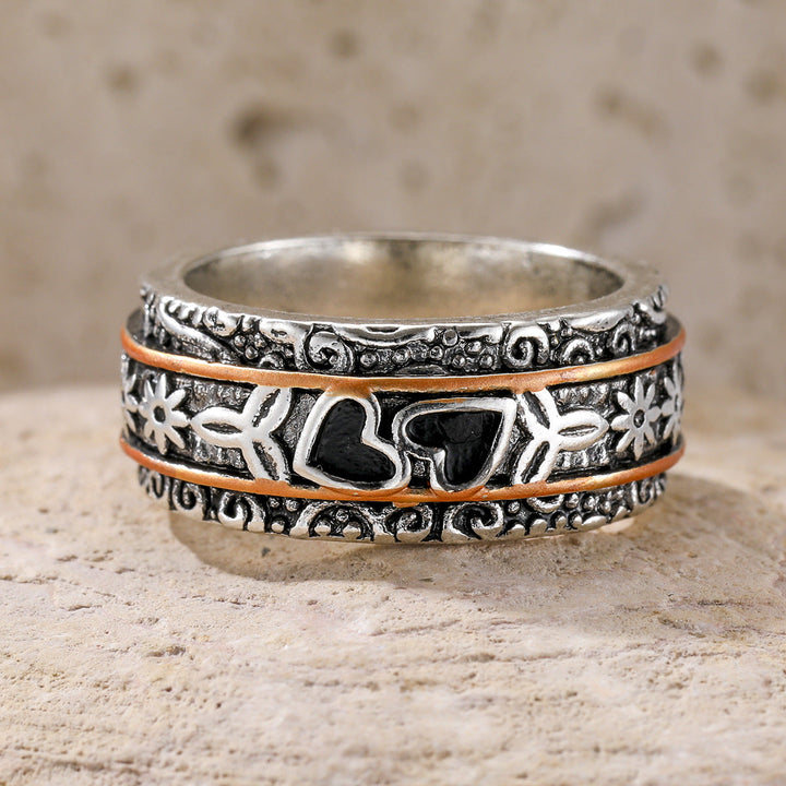 Anello in Argento Inciso Heritage