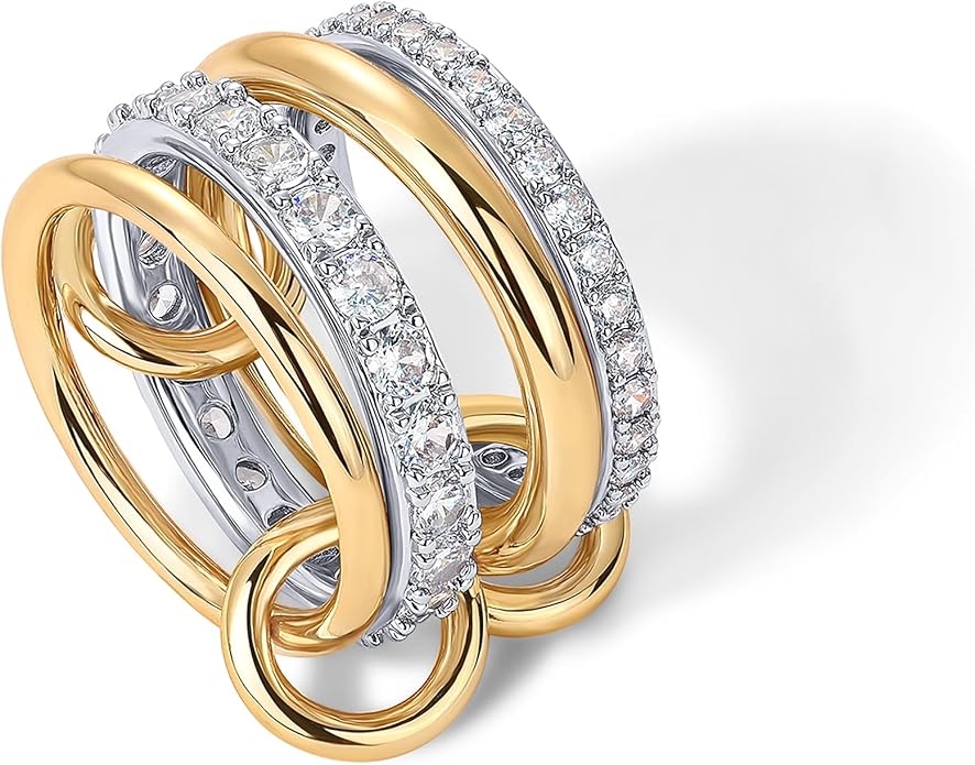Anelli Impilabili Interlock | Oro