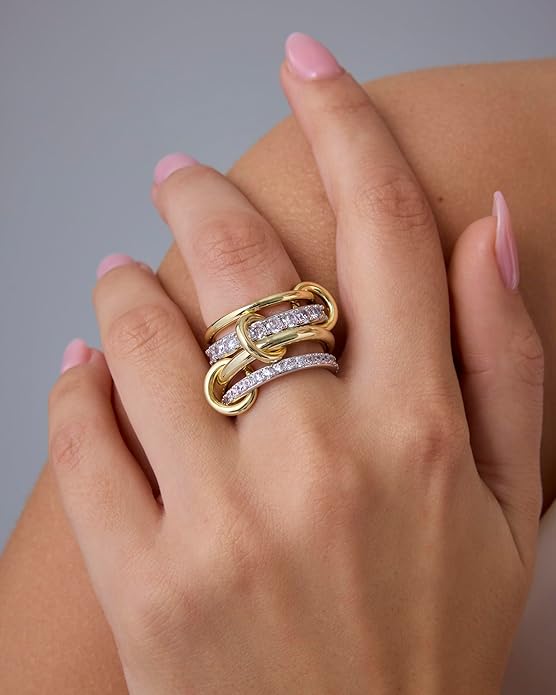 Anelli Impilabili Interlock | Oro