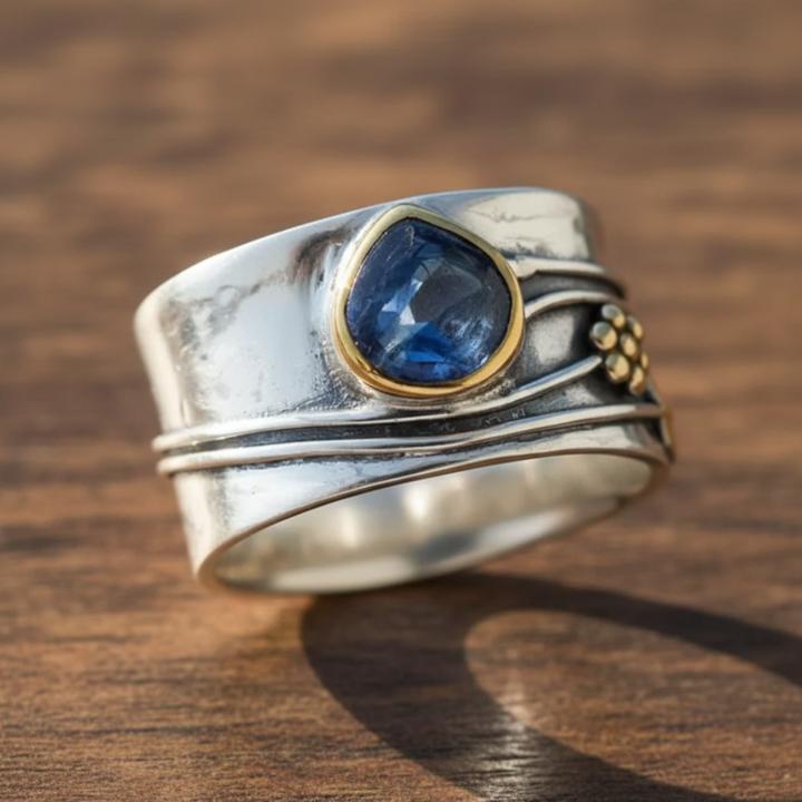 Bree - Anello Meditativo in Gemma Bohemien