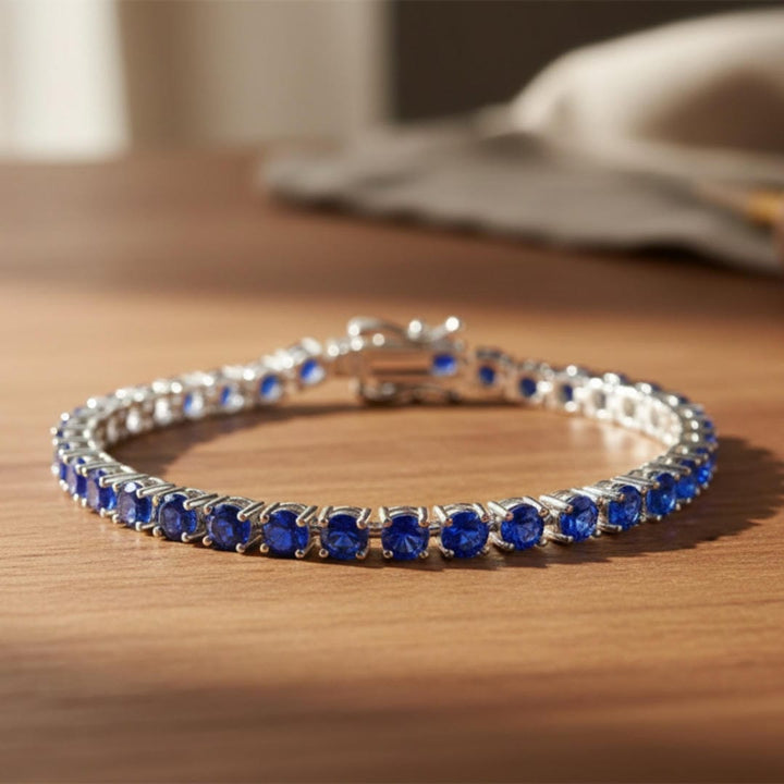 Bracciale Tennis in Pietra Blu